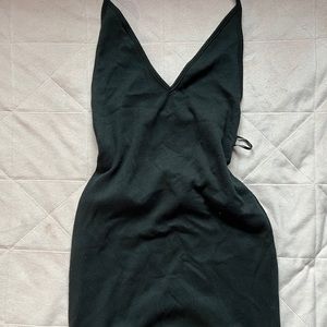 Black Bodycon Halter Dress